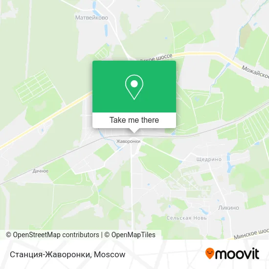 Станция-Жаворонки map