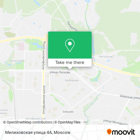 Мелиховская улица 4А map