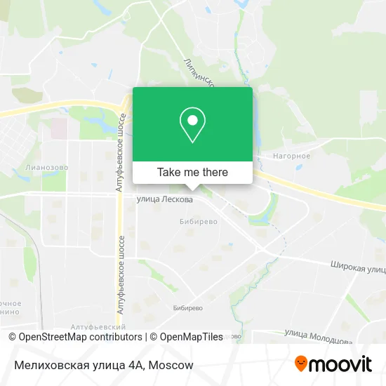 Мелиховская улица 4А map