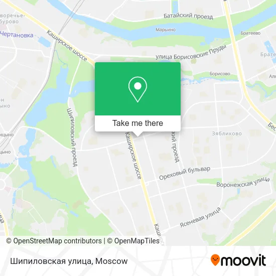 Шипиловская улица map