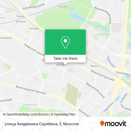 улица Академика Скрябина, 3 map