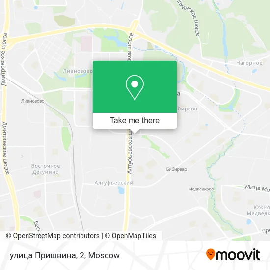 улица Пришвина, 2 map