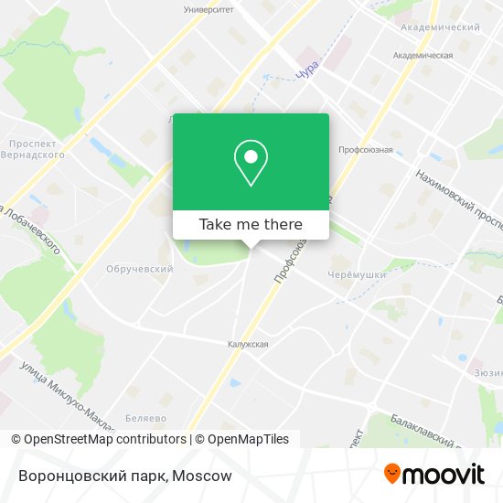 Воронцовский парк map