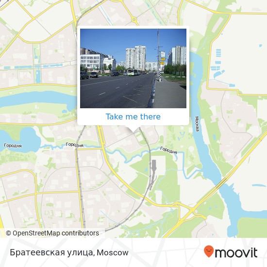 Братеевская улица map