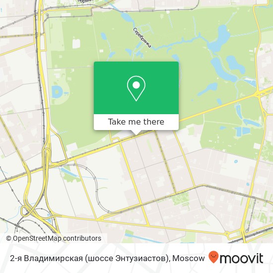 2-я Владимирская (шоссе Энтузиастов) map