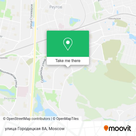 улица Городецкая 8А map