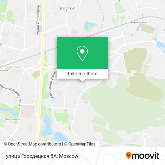 улица Городецкая 8А map