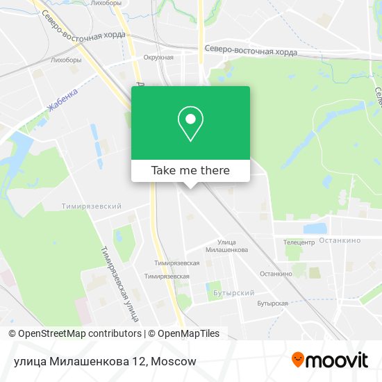 улица Милашенкова 12 map