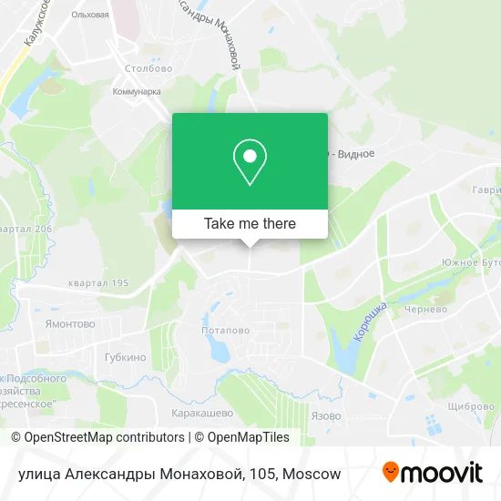 улица Александры Монаховой, 105 map