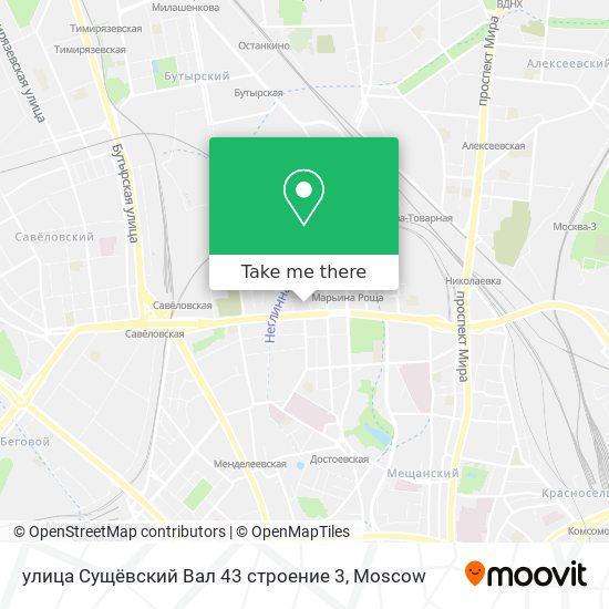 улица Сущёвский Вал 43 строение 3 map