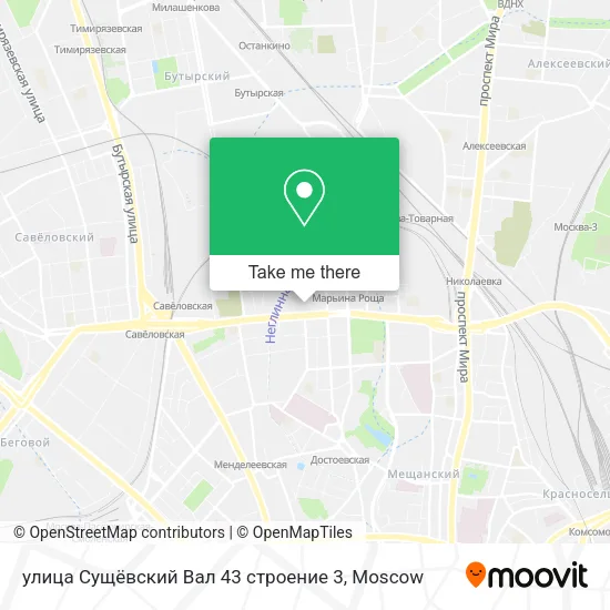 улица Сущёвский Вал 43 строение 3 map