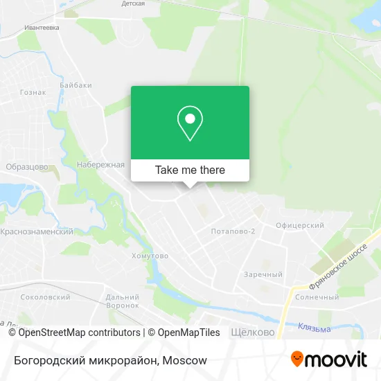 Богородский микрорайон map