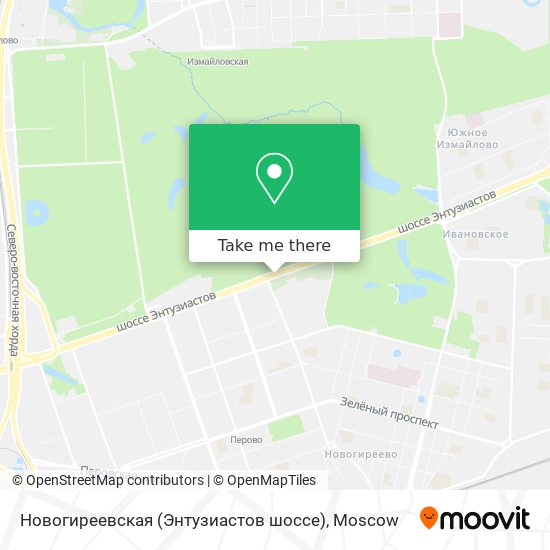 Новогиреевская (Энтузиастов шоссе) map