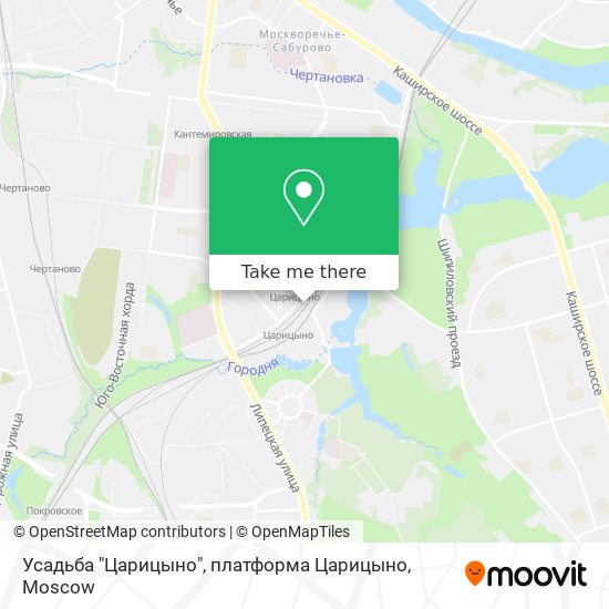 Усадьба "Царицыно", платформа Царицыно map
