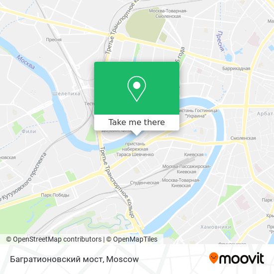 Багратионовский мост map