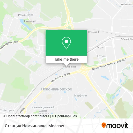 Станция-Немчиновка map