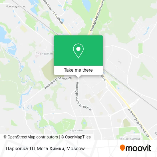 Парковка ТЦ Мега Химки map