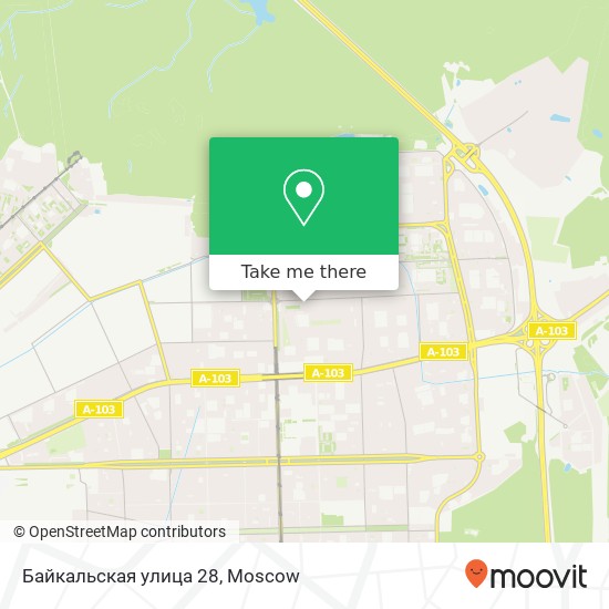 Байкальская улица 28 map