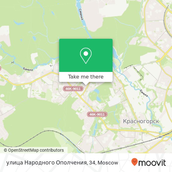 улица Народного Ополчения, 34 map