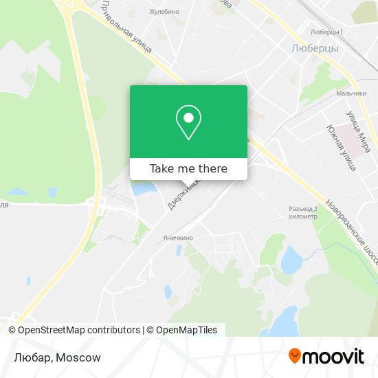 Любар map