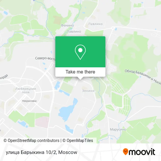 улица Барыкина 10/2 map