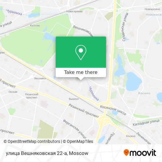 улица Вешняковская 22-а map