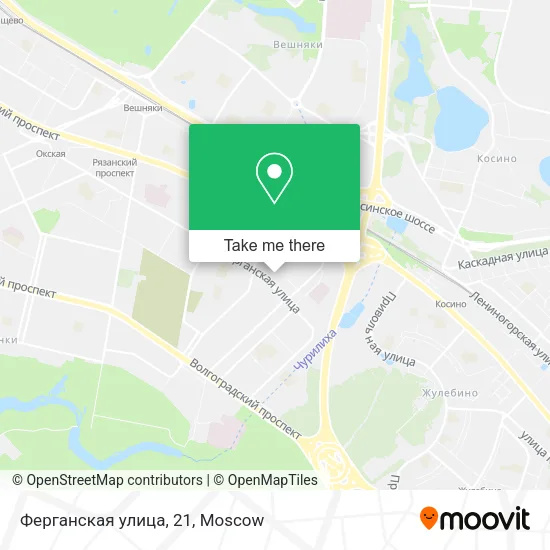 Ферганская улица, 21 map