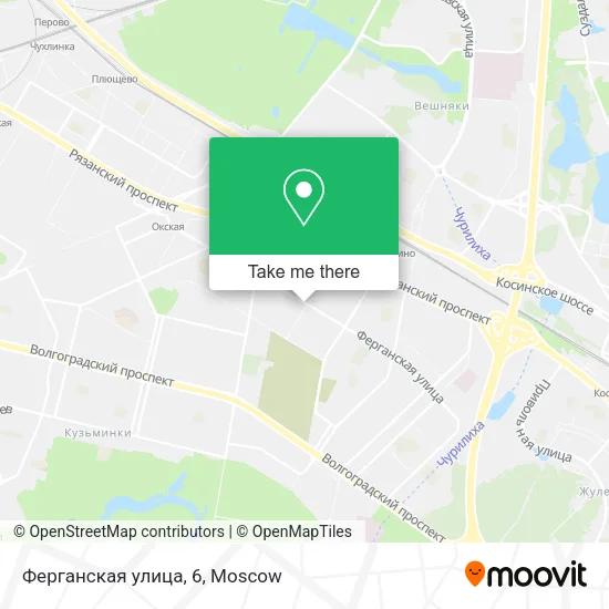 Ферганская улица, 6 map