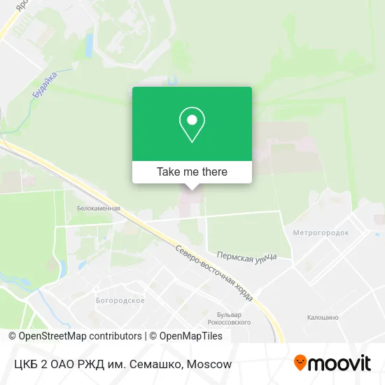 ЦКБ 2 ОАО РЖД им. Семашко map