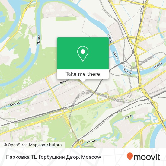 Парковка ТЦ Горбушкин Двор map