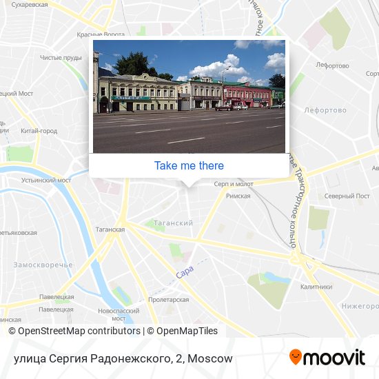 улица Сергия Радонежского, 2 map