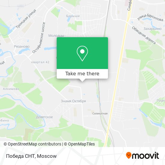 Победа СНТ map