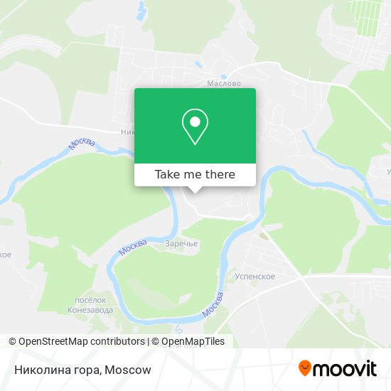 Николина гора map