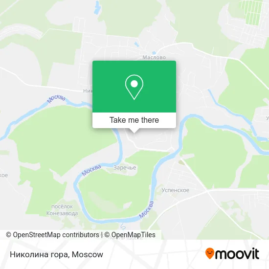 Николина гора map