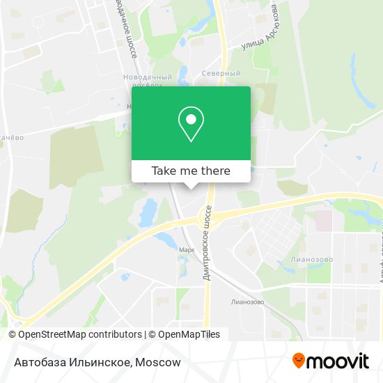 Автобаза Ильинское map