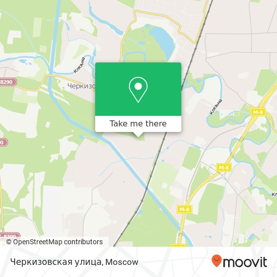 Черкизовская улица map