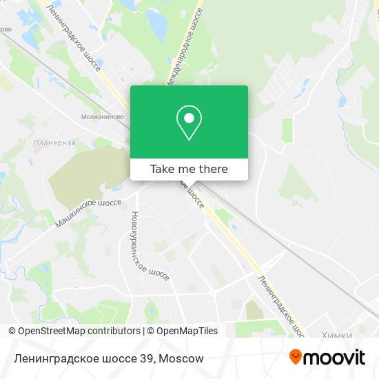 Ленинградское шоссе 39 map