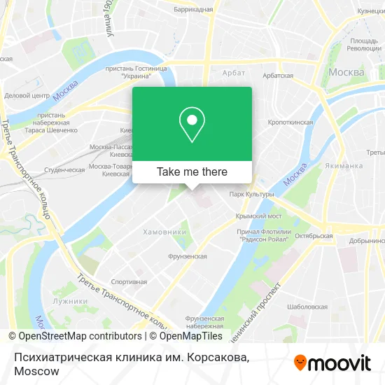 Психиатрическая клиника им. Корсакова map
