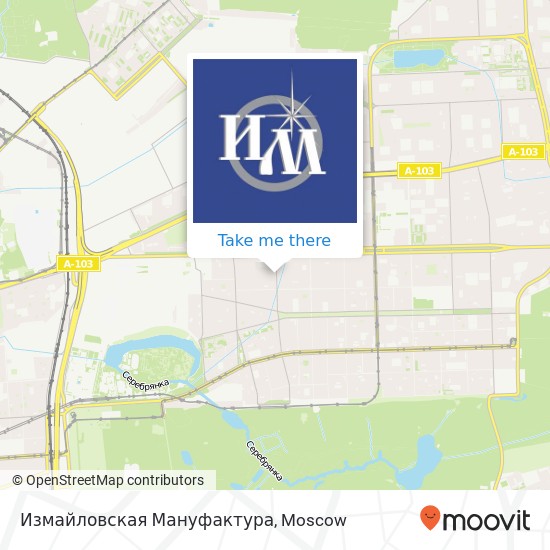 Измайловская Мануфактура map