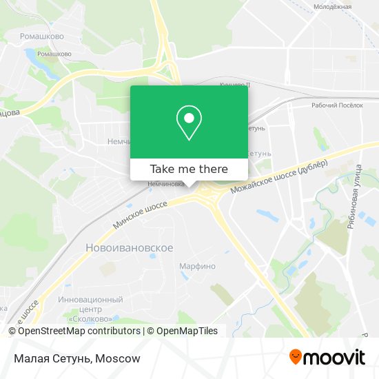 Малая Сетунь map