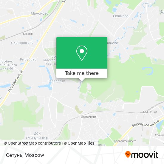 Сетунь map