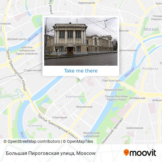 Большая Пироговская улица map