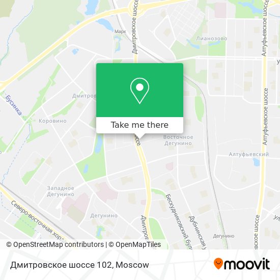 Дмитровское шоссе 102 map