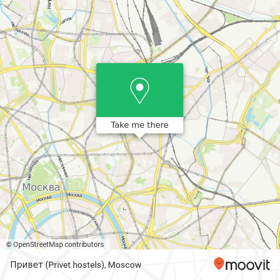 Привет (Privet hostels) map