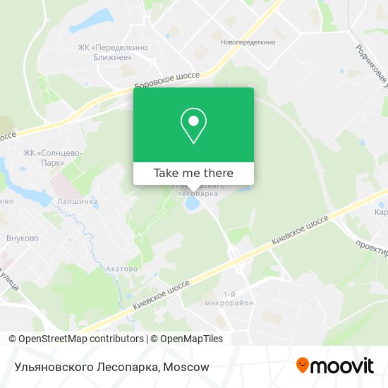 Ульяновского Лесопарка map