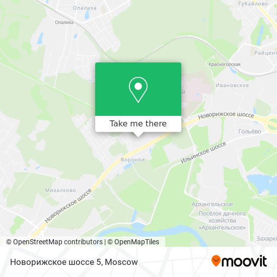 Новорижское шоссе 5 map