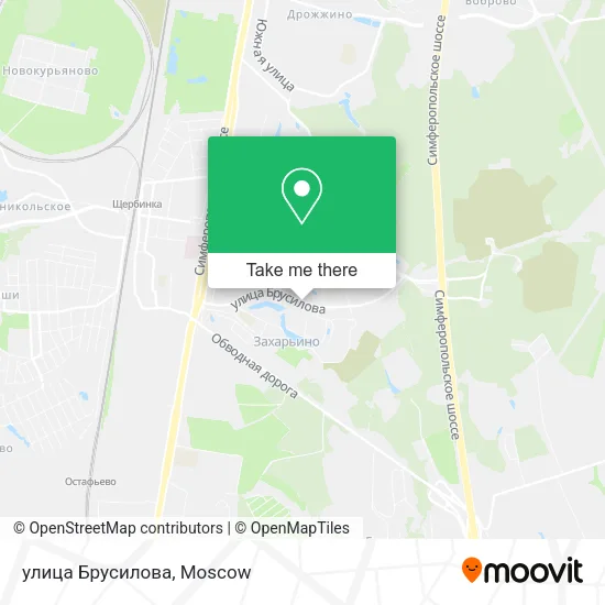 улица Брусилова map