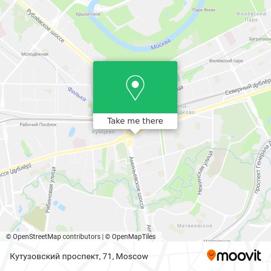 Кутузовский проспект, 71 map