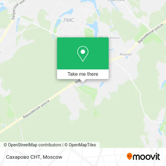 Сахарово СНТ map