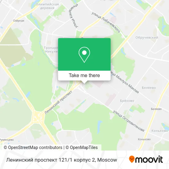 Ленинский проспект 121 / 1 корпус 2 map